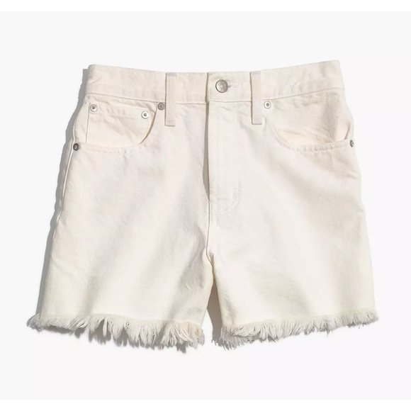 Madewell Pants - NWT Madewell The Perfect Jean Short in Tile White